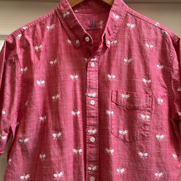 NWOT JackThreads 100% cotton button-down shirt, size Large - Picture 5 of 13